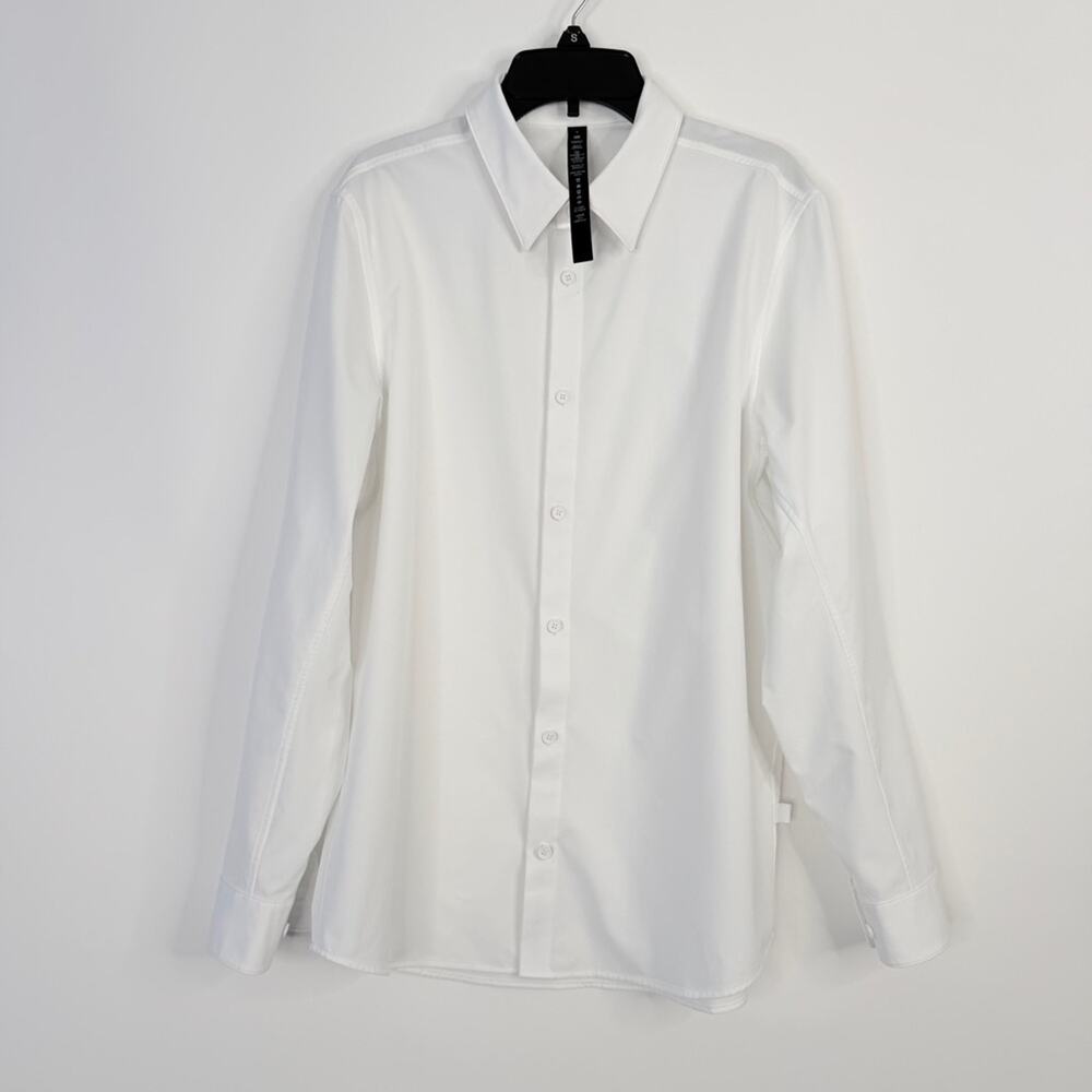 Lululemon Athletica Men’s Venture Long Sleeve White Dress Shirt size S #0046